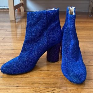 Katy Perry Glitter Two Tone Booties size 6.5